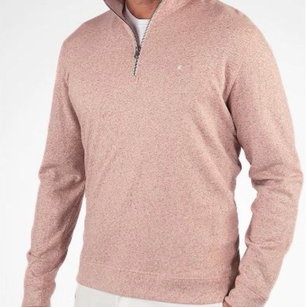 NWT Tailor Vintage Nantucket red quarter zip pullover sweater Mens Small